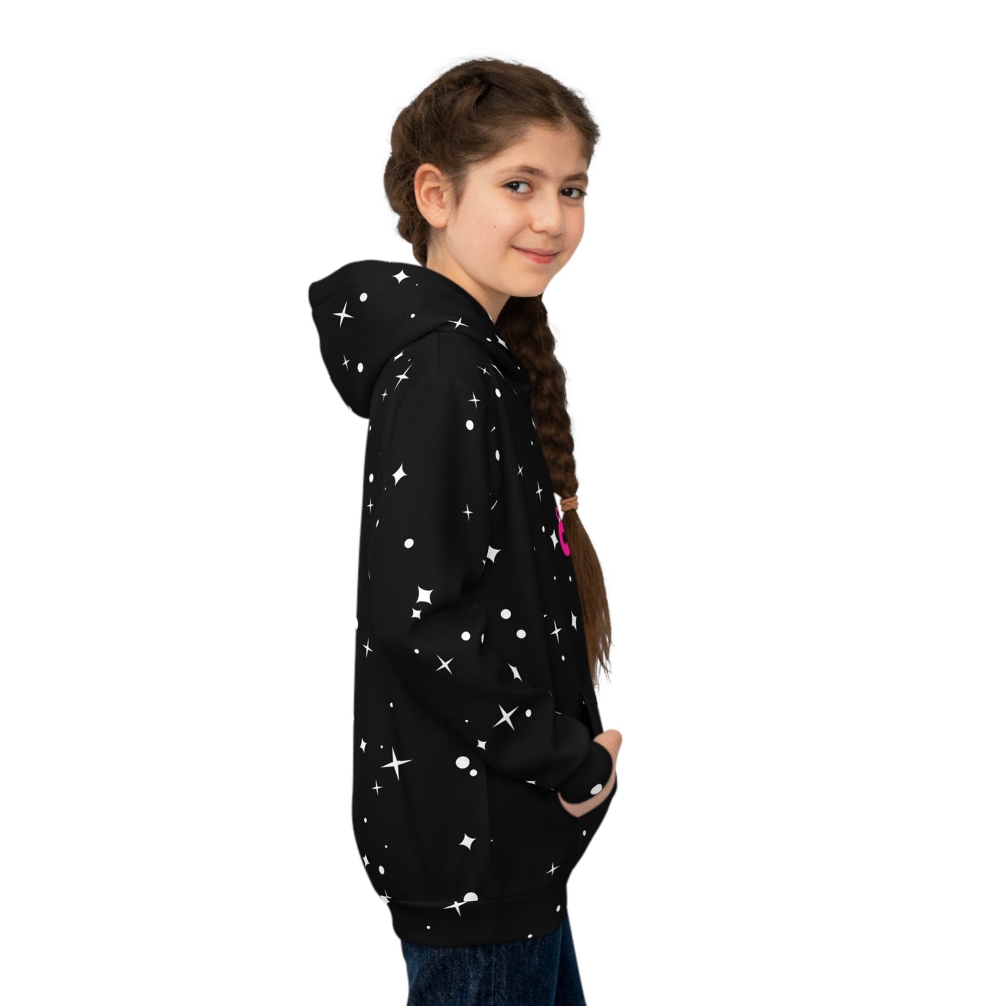 Colorful Chaos Sparkle Kids Hoodie