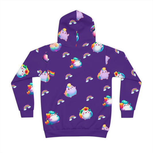 Rainbow Puff Kids Hoodie