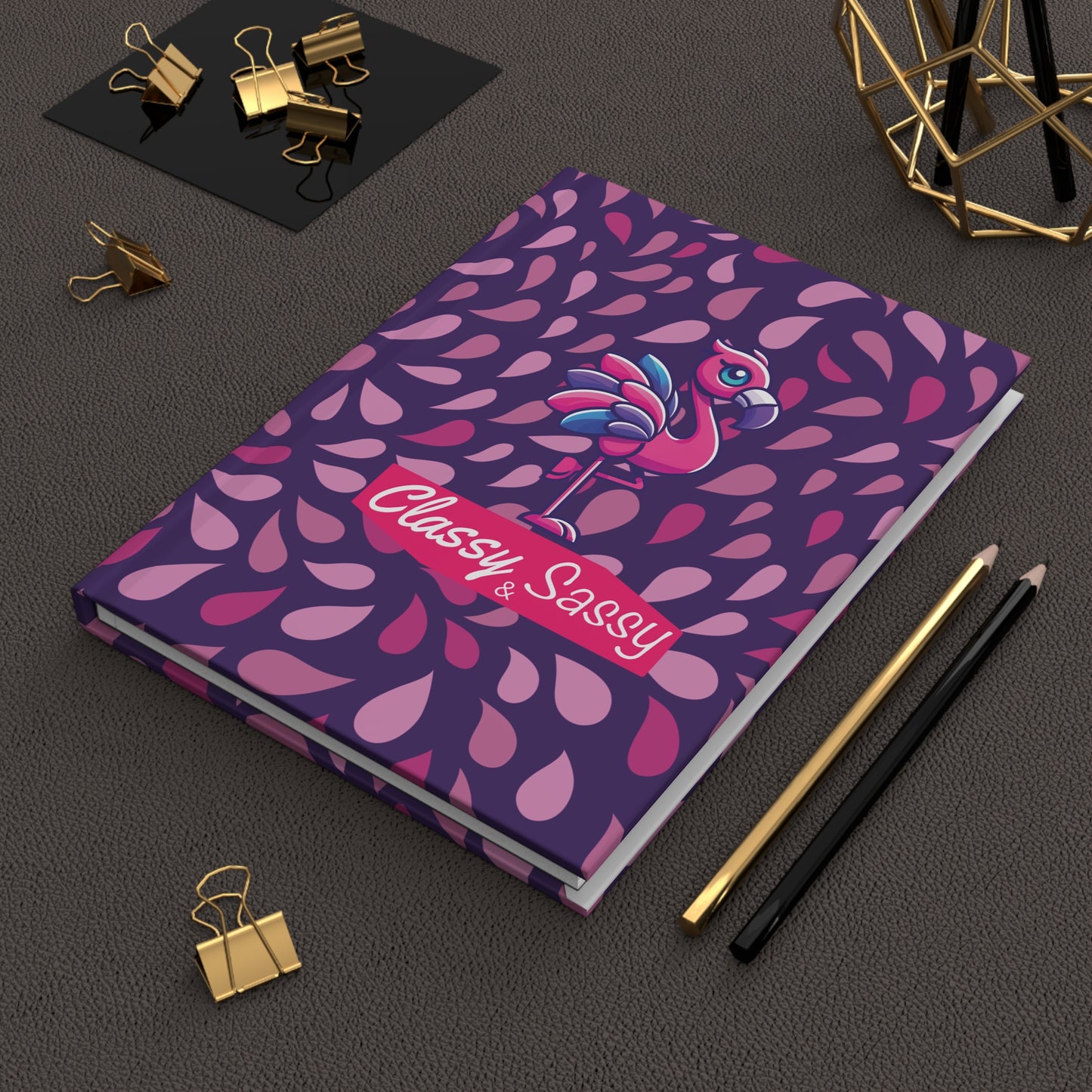 Classy & Sassy Franny Flamingo Hardcover Journal