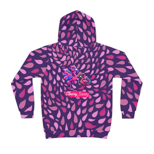 Classy & Sassy Franny Flamingo Kids Hoodie