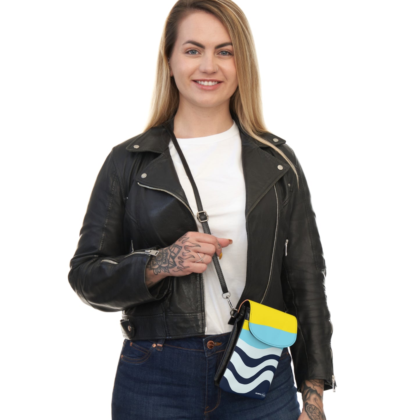 Colorful Chaos Classic Trendy Small Cell Phone Wallet