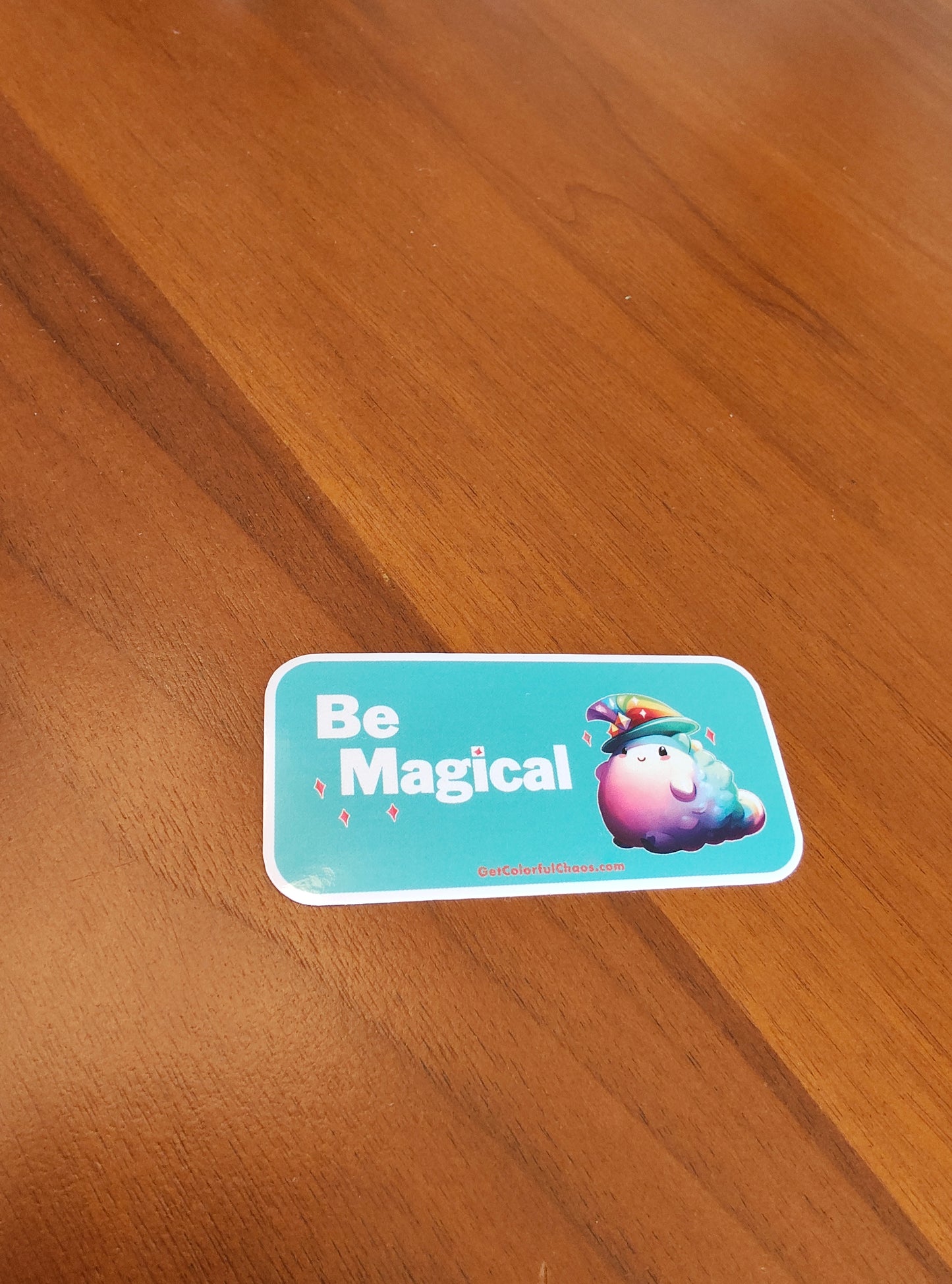 Be Magical Rainbow Puff Sticker