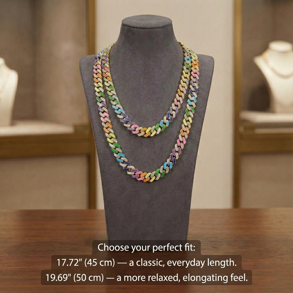 Colorful Chaos Sparkle Chain Necklace