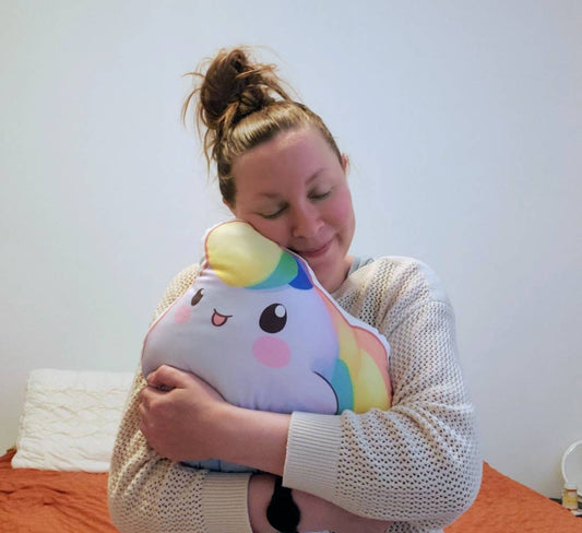 Nibby The Rainbow Puff Pillow