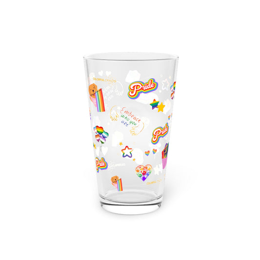 Pride Embrace Pint Glass, 16oz