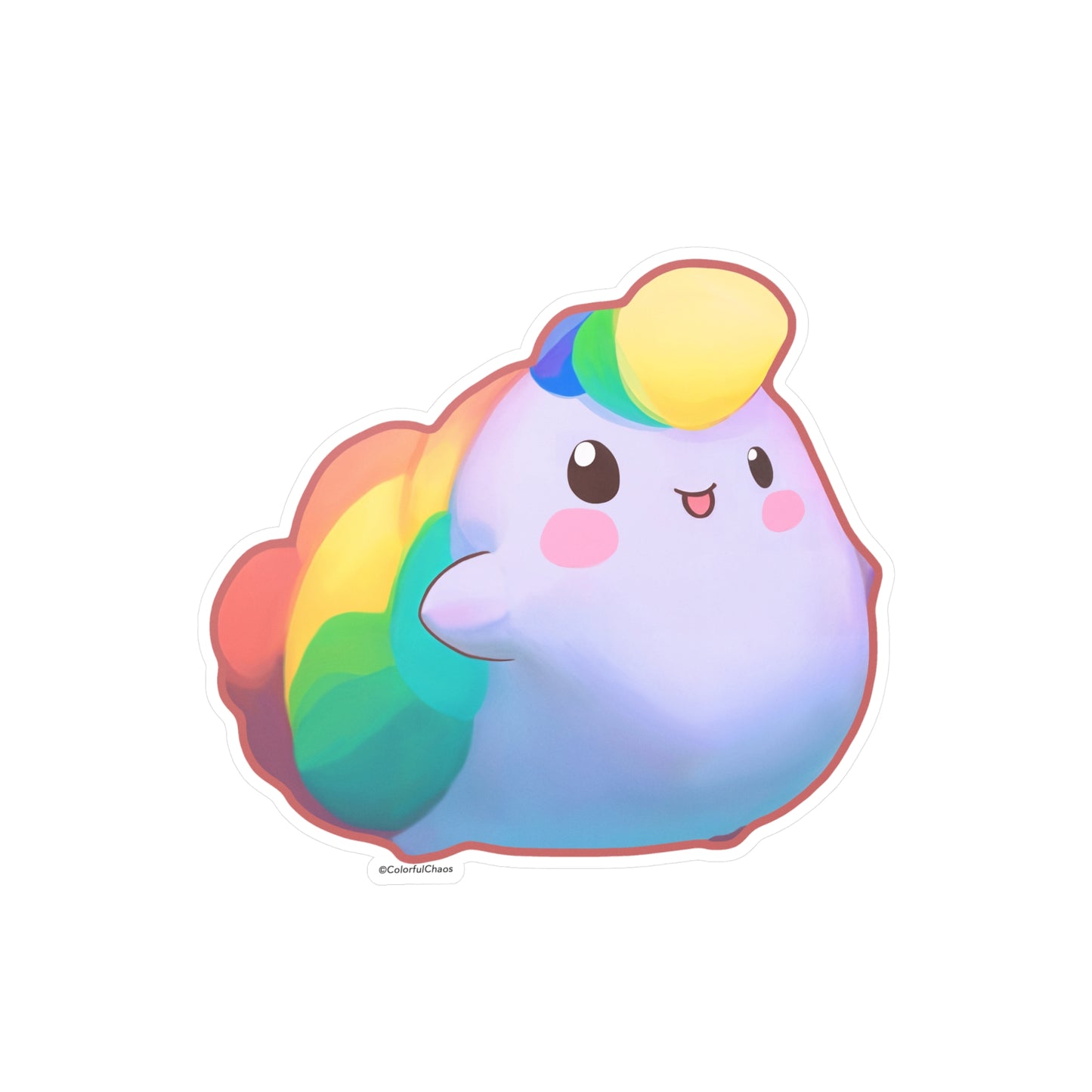 Nibby Rainbow Puff Kiss-Cut Vinyl Decals