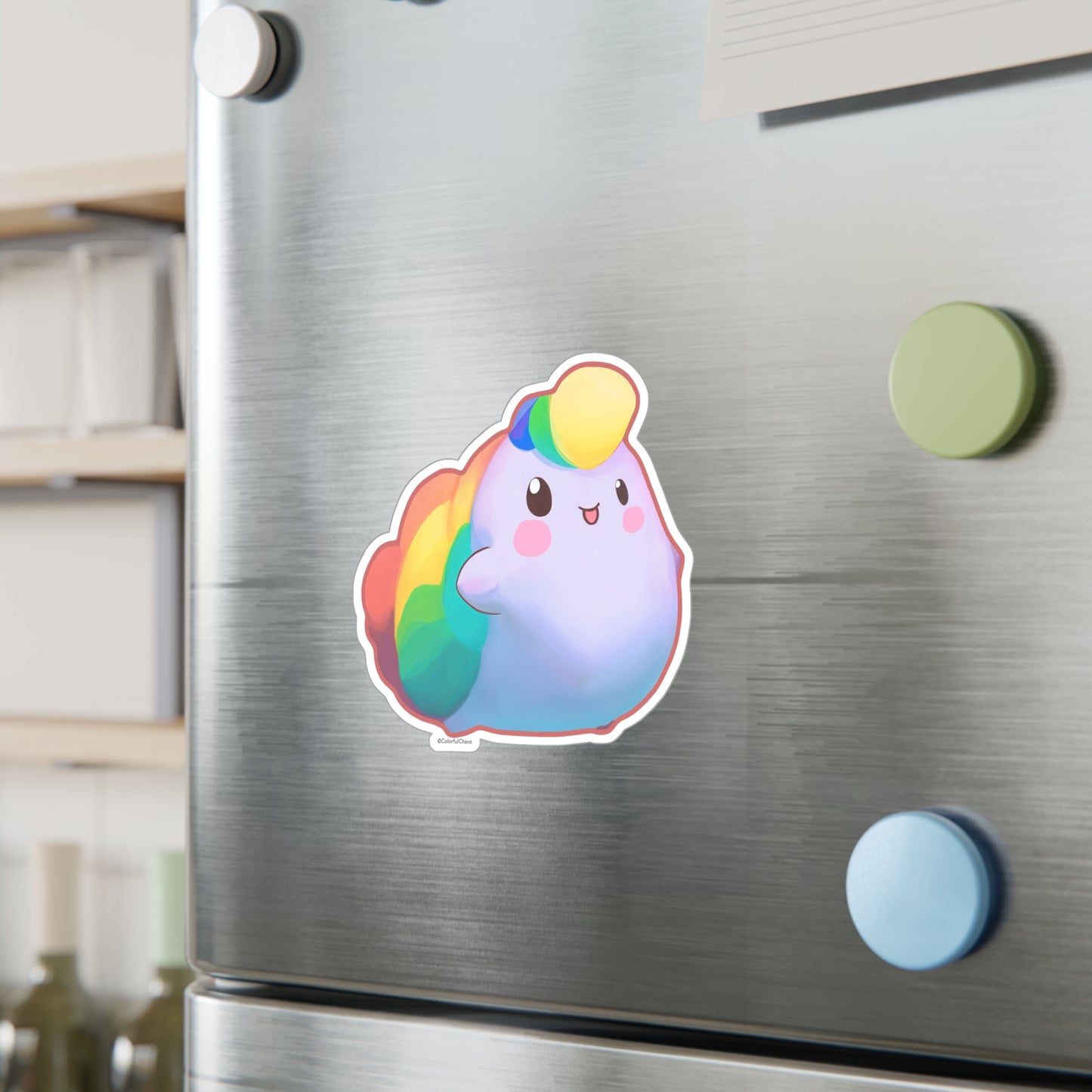 Nibby Rainbow Puff Kiss-Cut Vinyl Decals