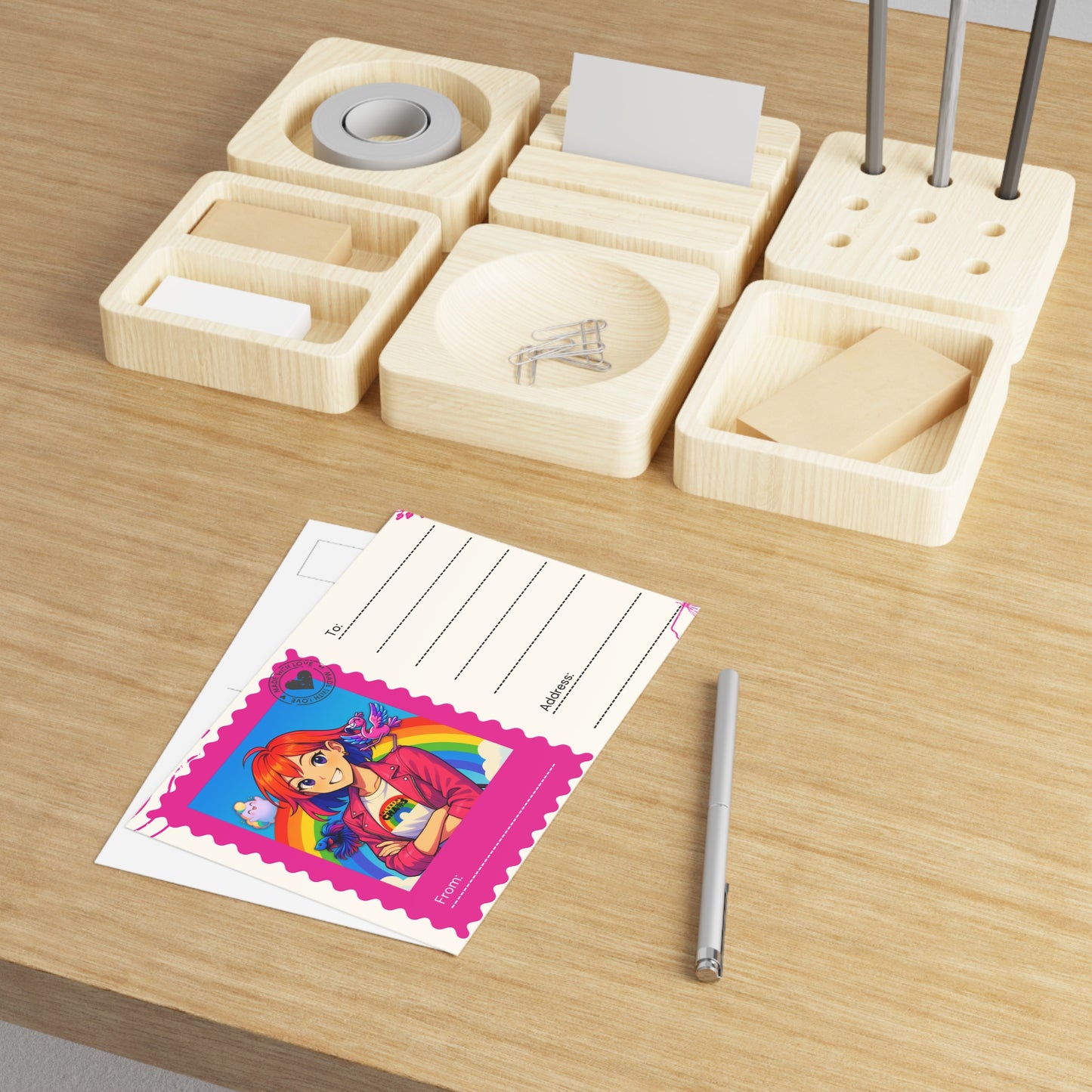 Chroma and Friends  Illustrated Postcards