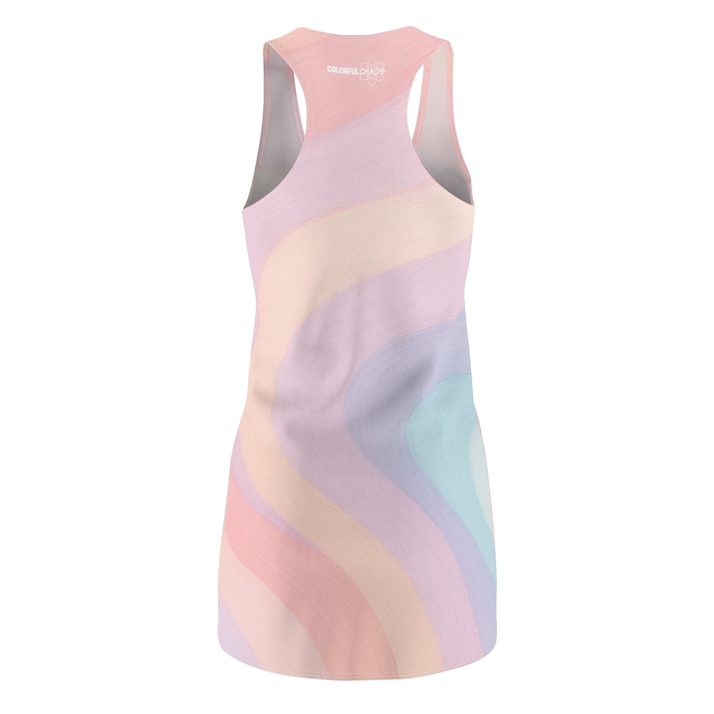 Aloha Rainbow Puff Pastel (Women's Cut) Racerback Dress
