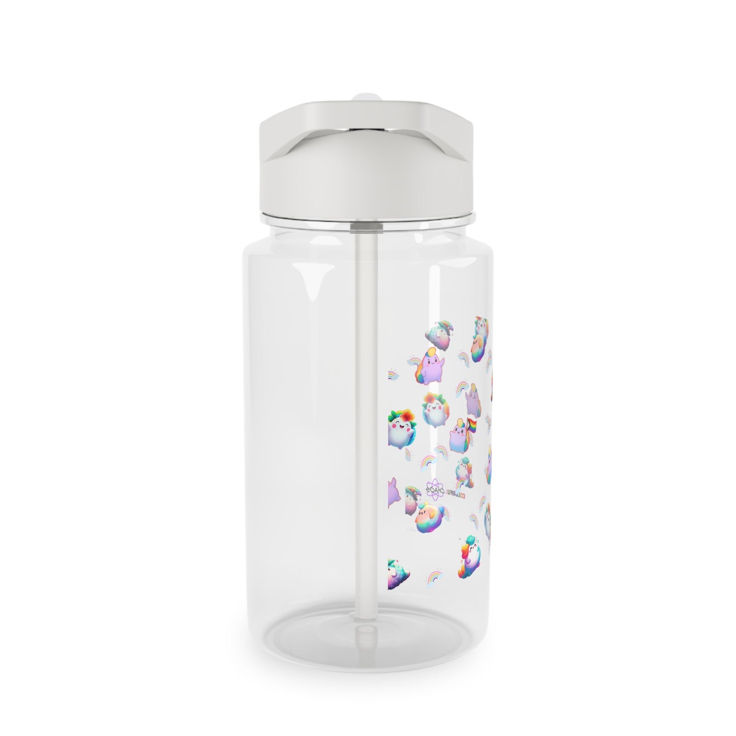 Rainbow Puffs Tritan Kids Water Bottle