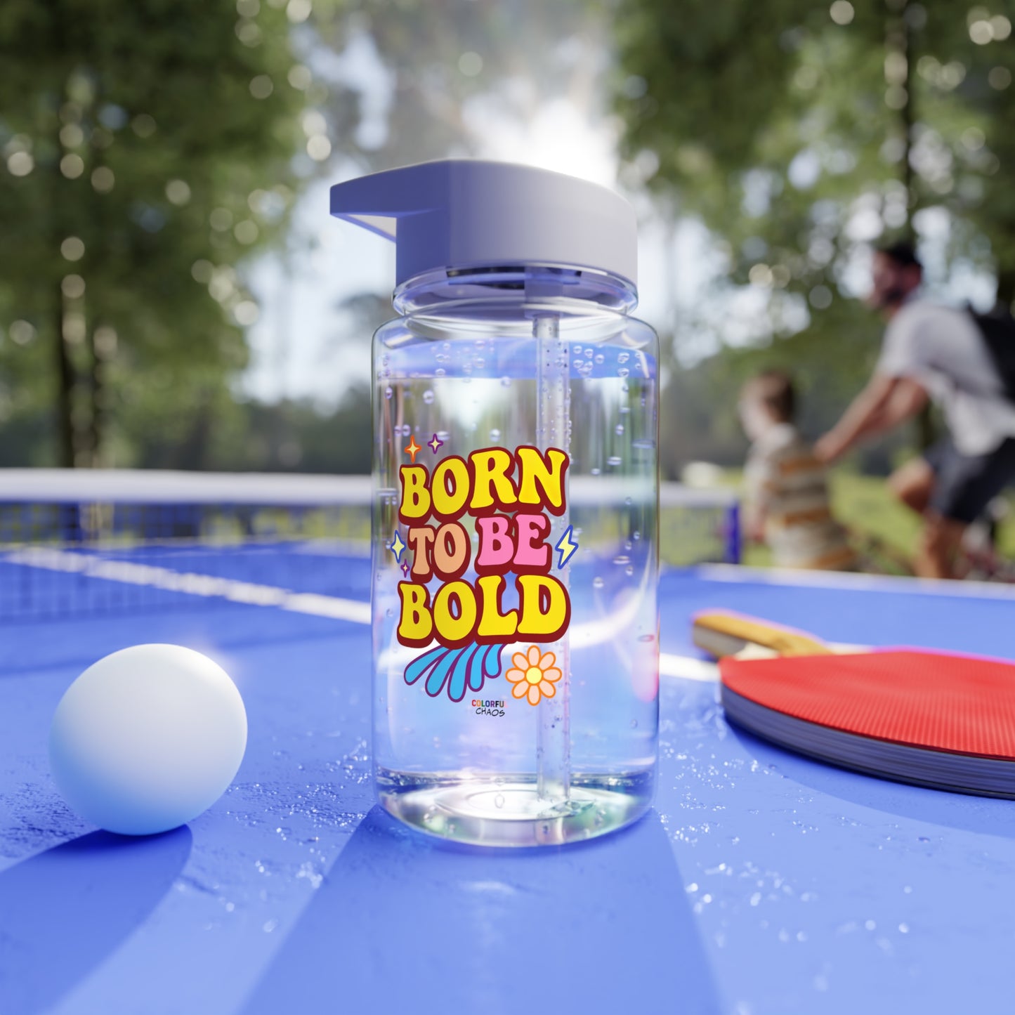 Born to be Bold Tritan Water Bottle for Kids