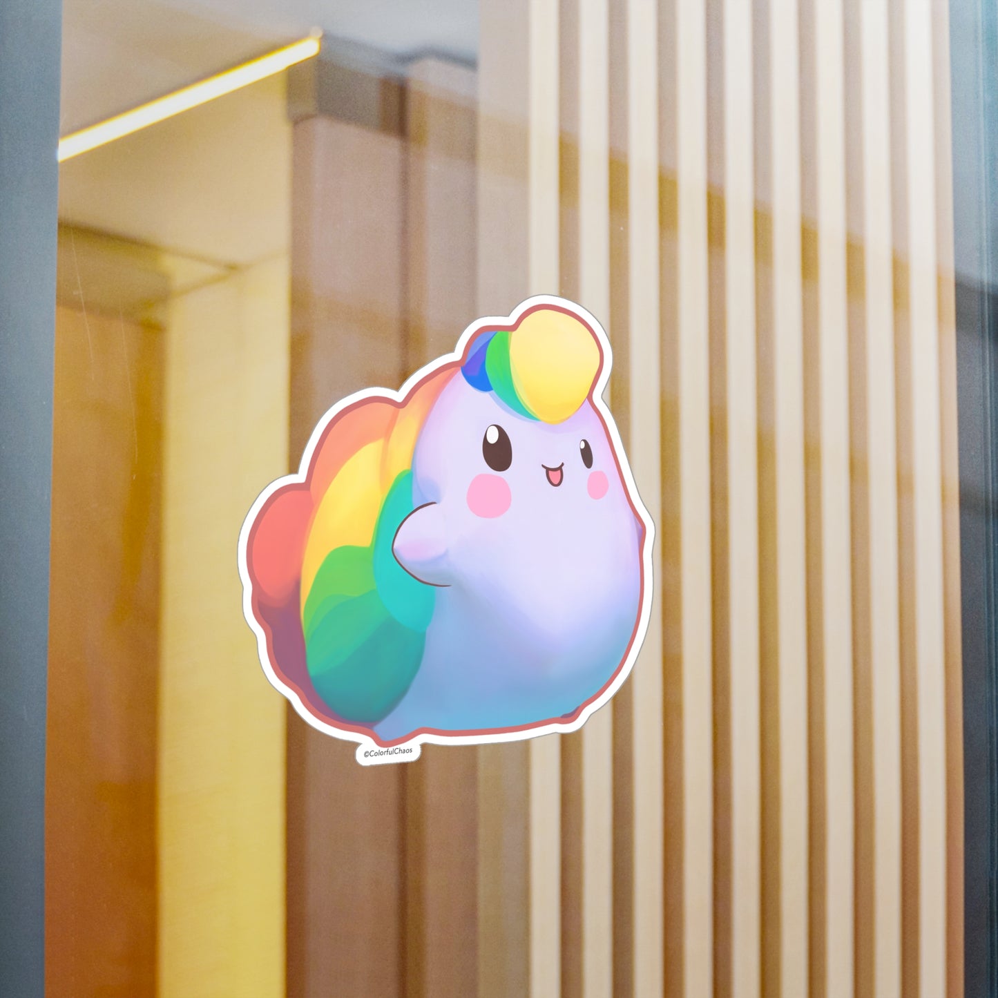 Nibby Rainbow Puff Kiss-Cut Vinyl Decals