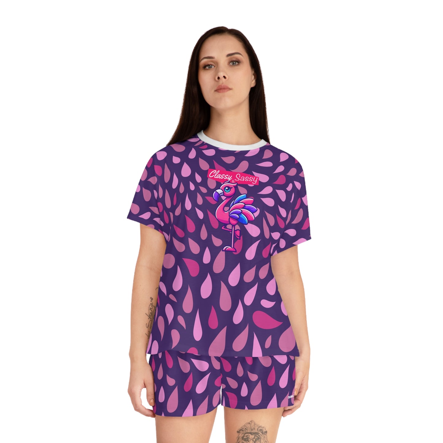 Classy & Sassy Franny Flamingo (Women's Cut) Pajama Set