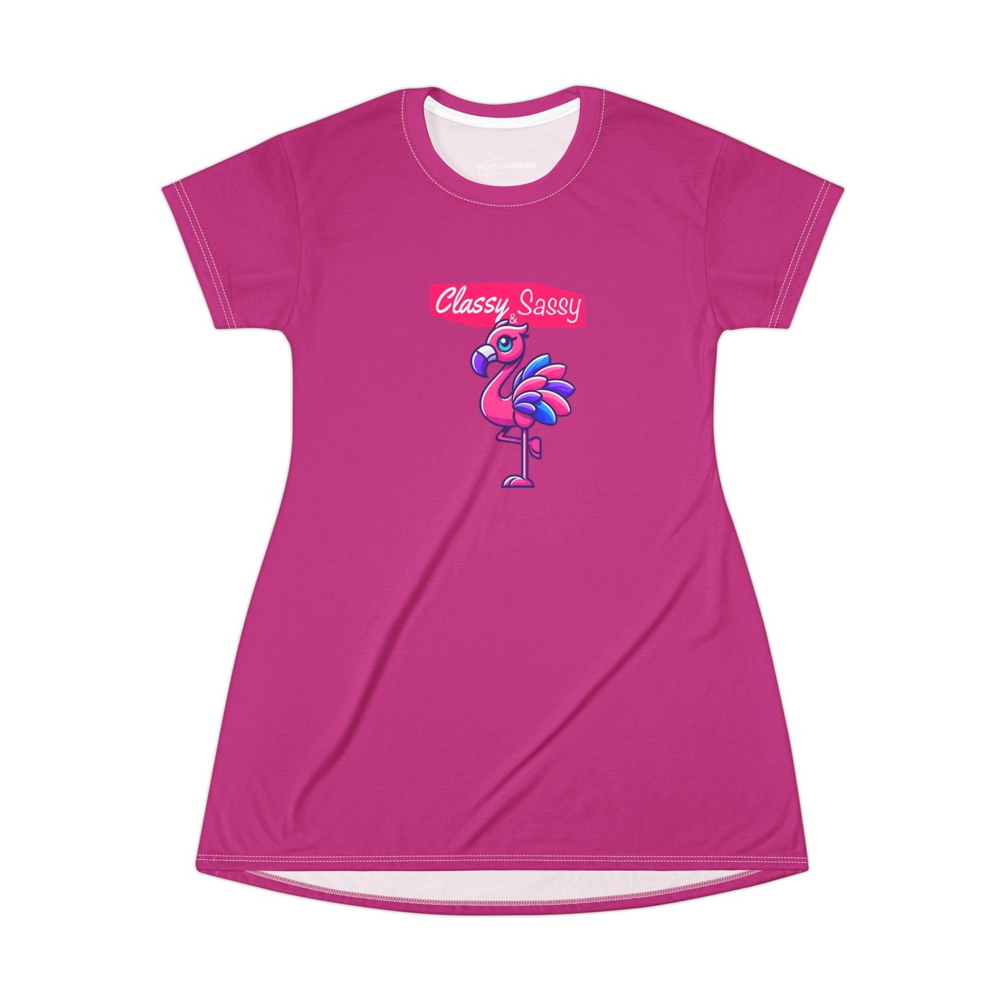 Classy & Sassy Flamingo (Women's Cut) T-Shirt Dress