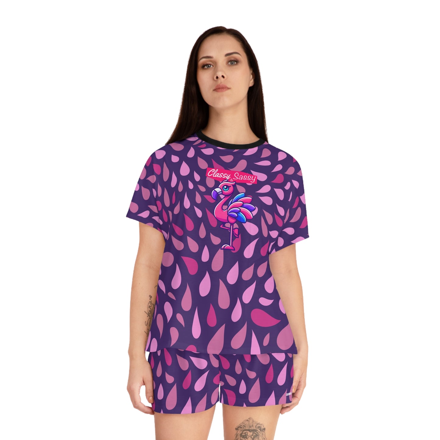 Classy & Sassy Franny Flamingo (Women's Cut) Pajama Set