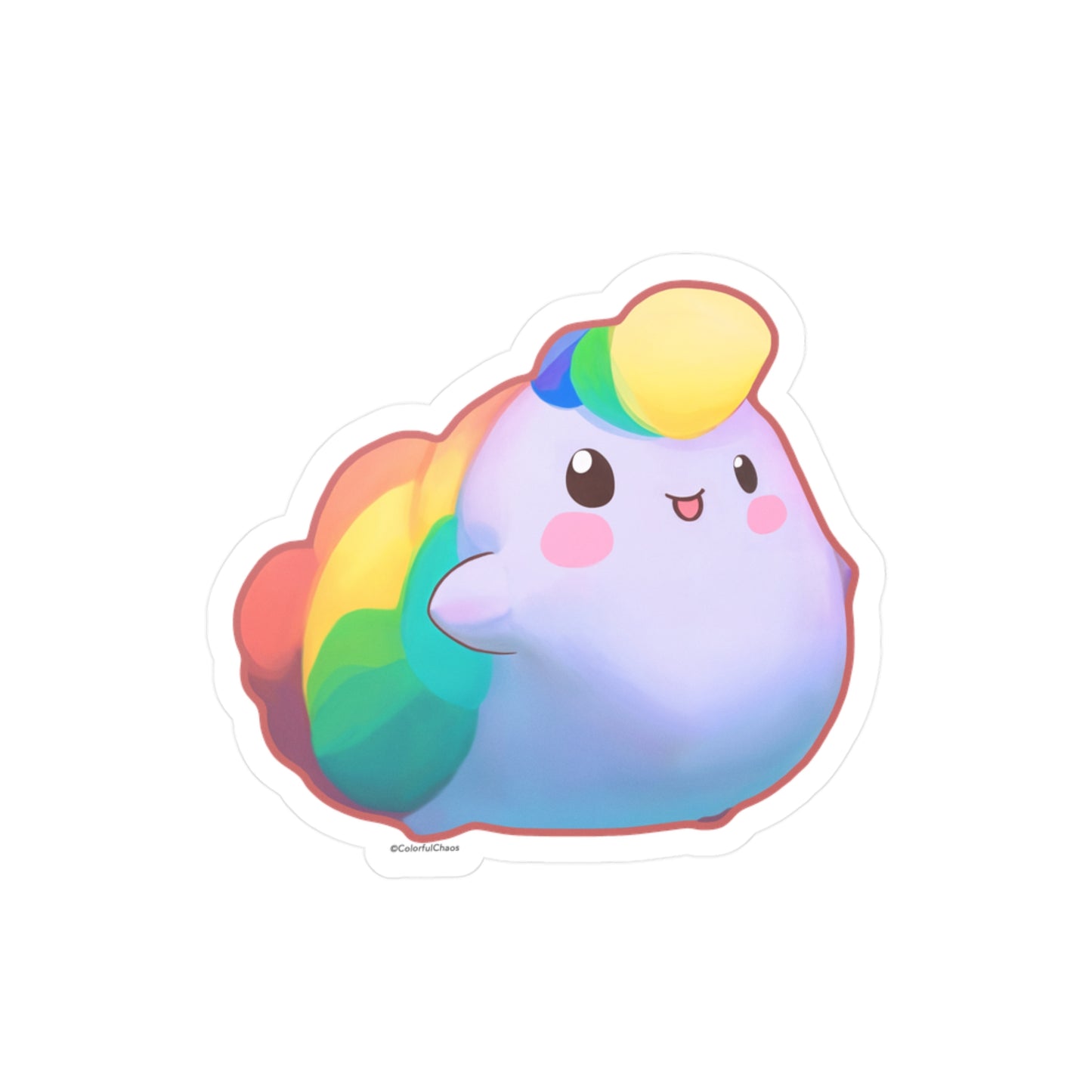 Nibby Rainbow Puff Kiss-Cut Vinyl Decals
