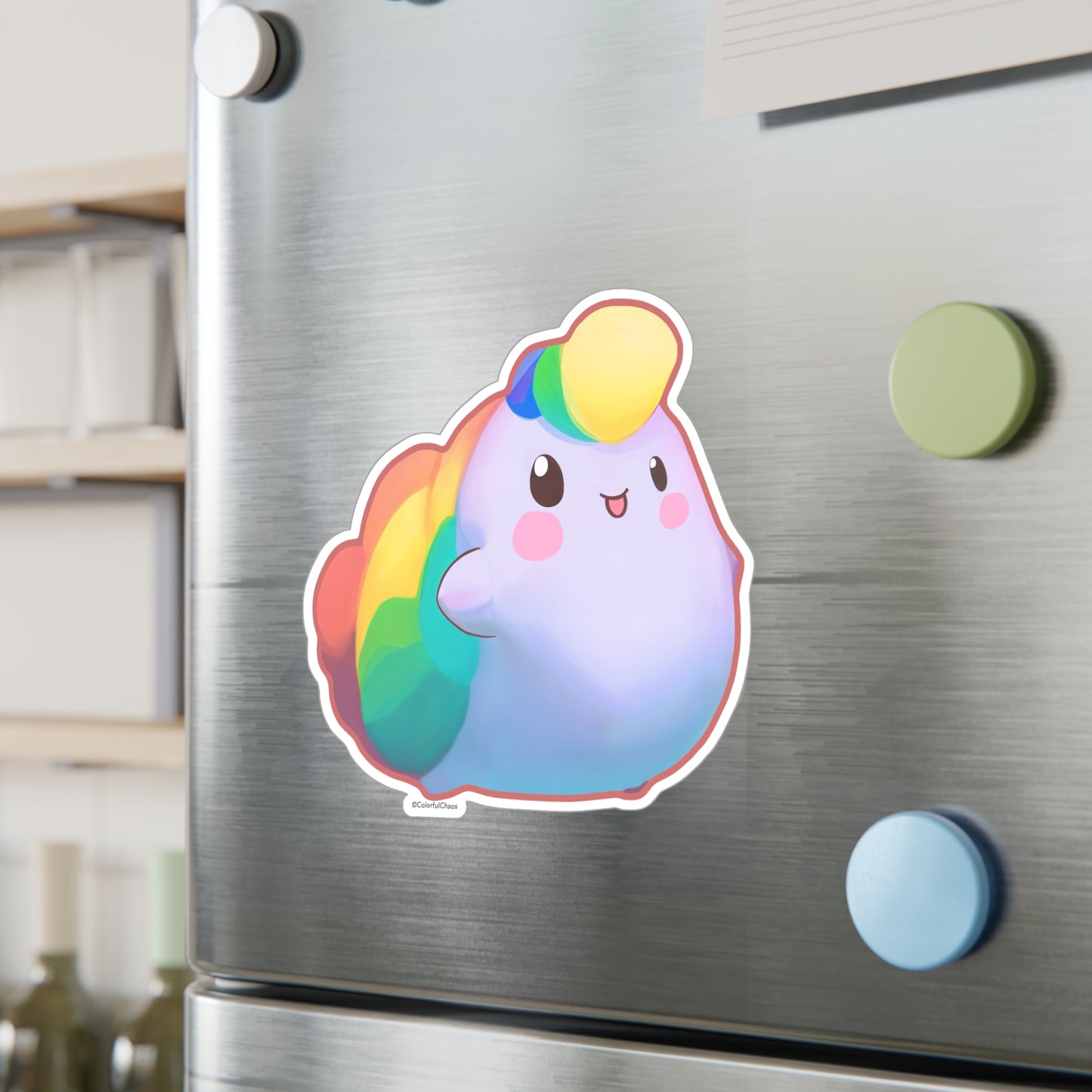 Nibby Rainbow Puff Kiss-Cut Vinyl Decals