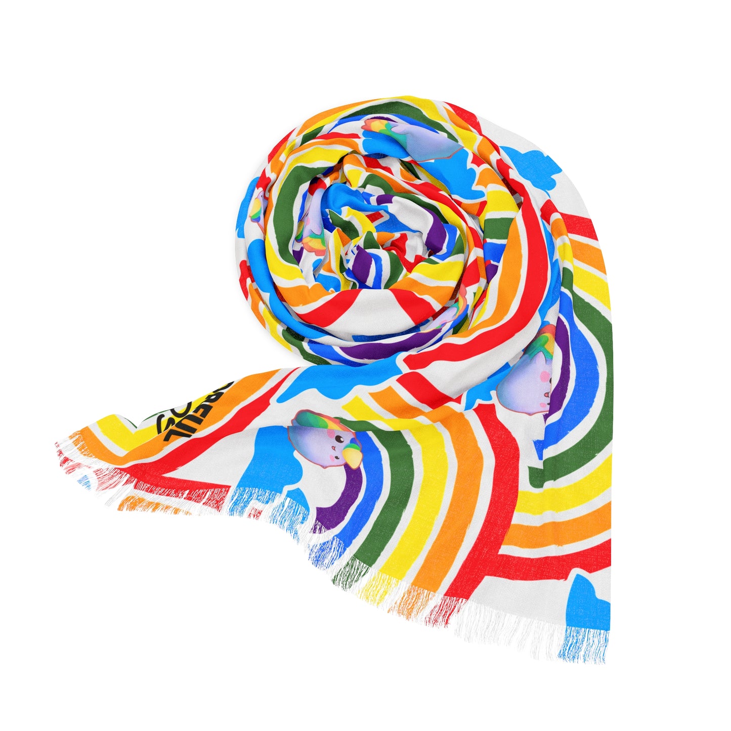 Nibby Rainbow Clouds Light Scarf