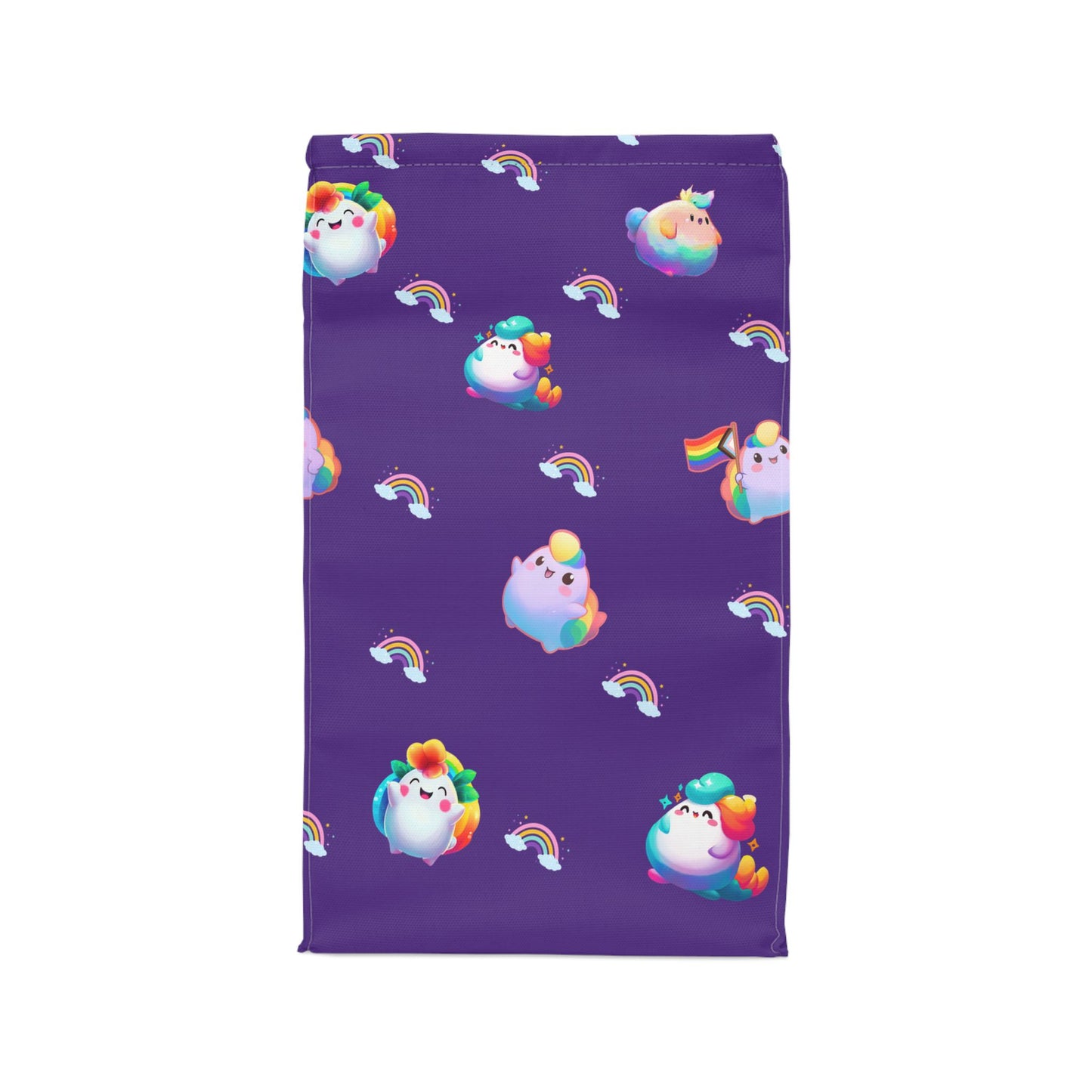 Rainbow Puff Deep Purple All over Lunch Bag