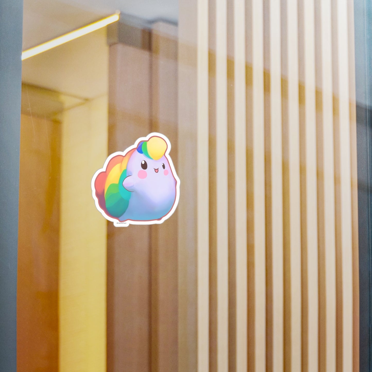 Nibby Rainbow Puff Kiss-Cut Vinyl Decals