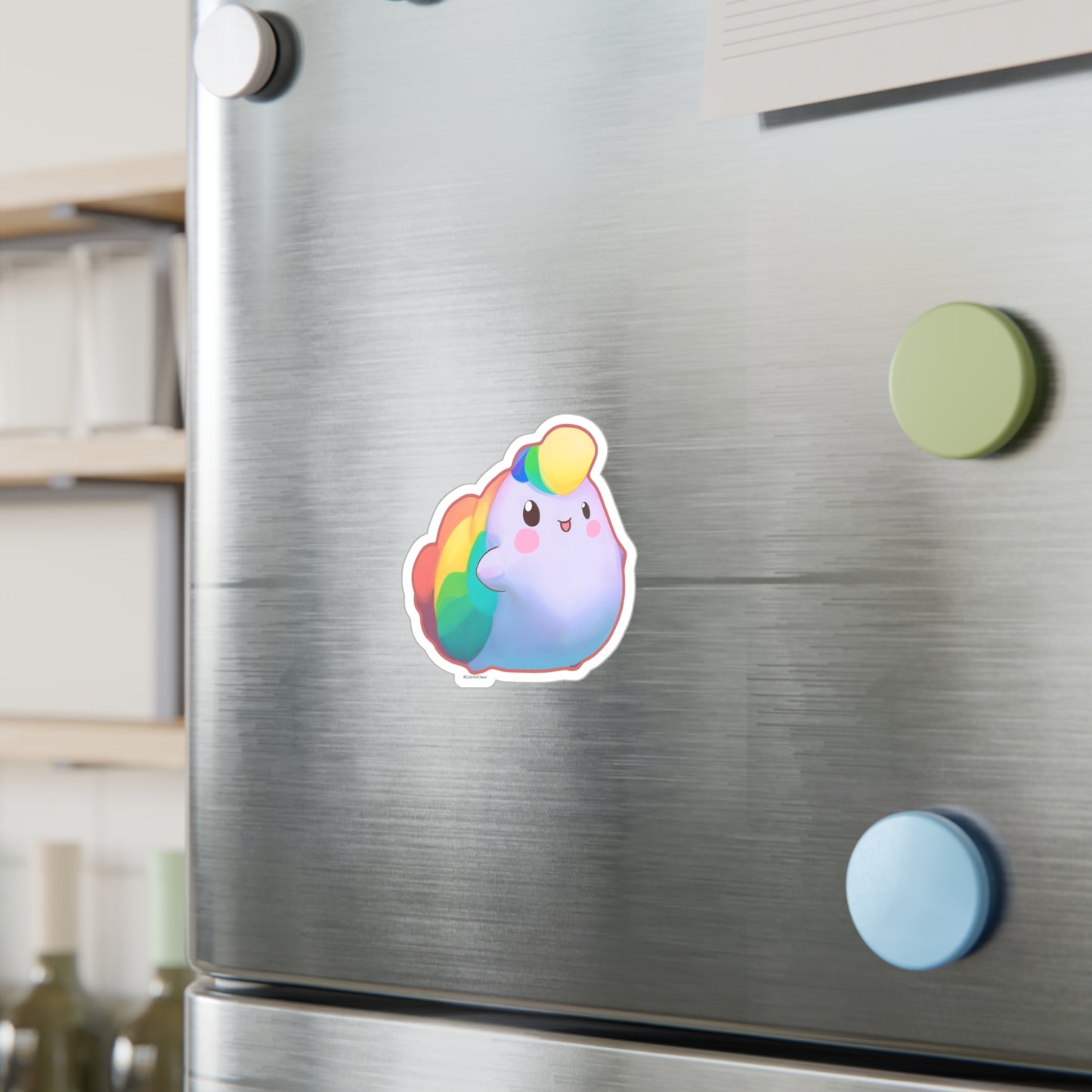 Nibby Rainbow Puff Kiss-Cut Vinyl Decals