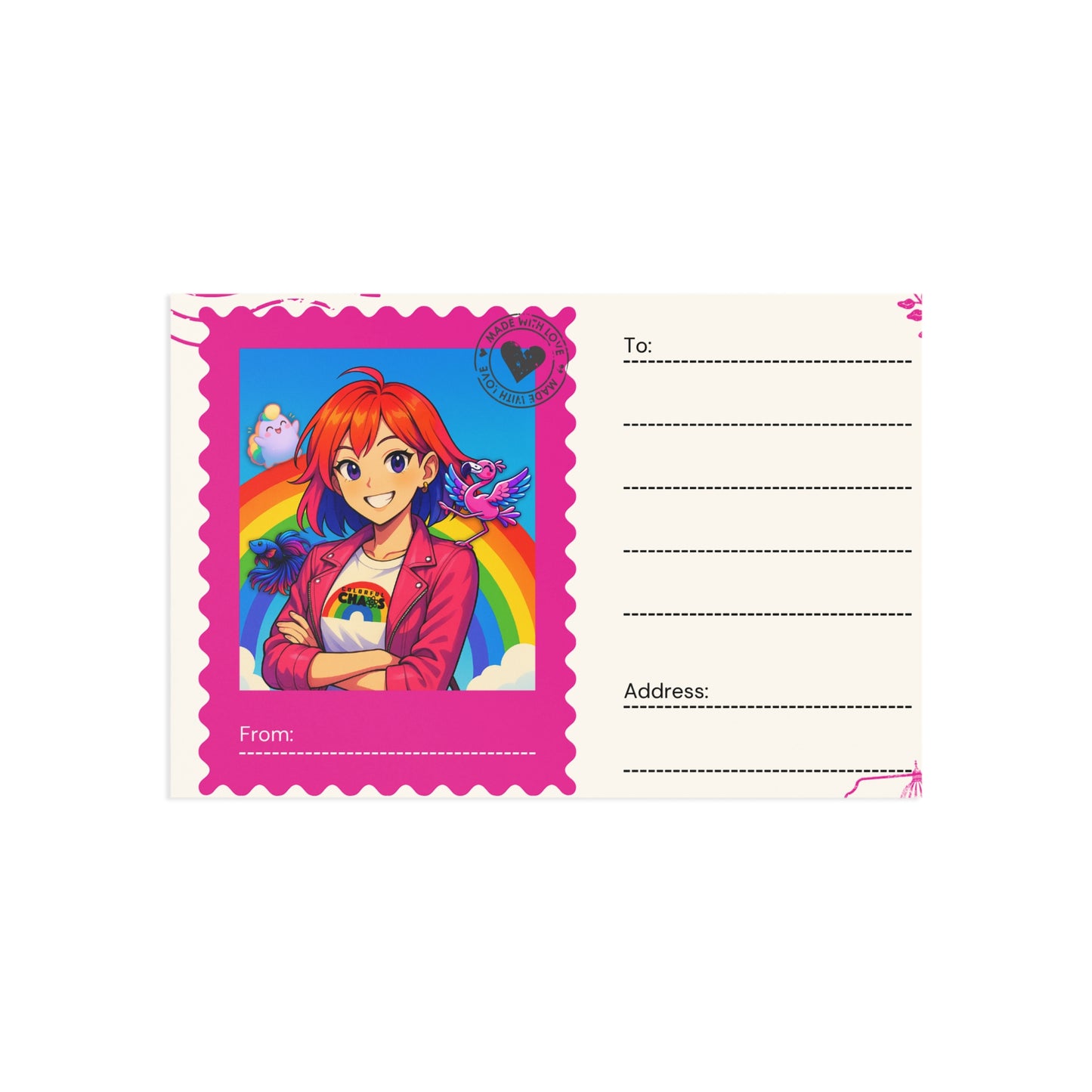 Chroma and Friends  Illustrated Postcards