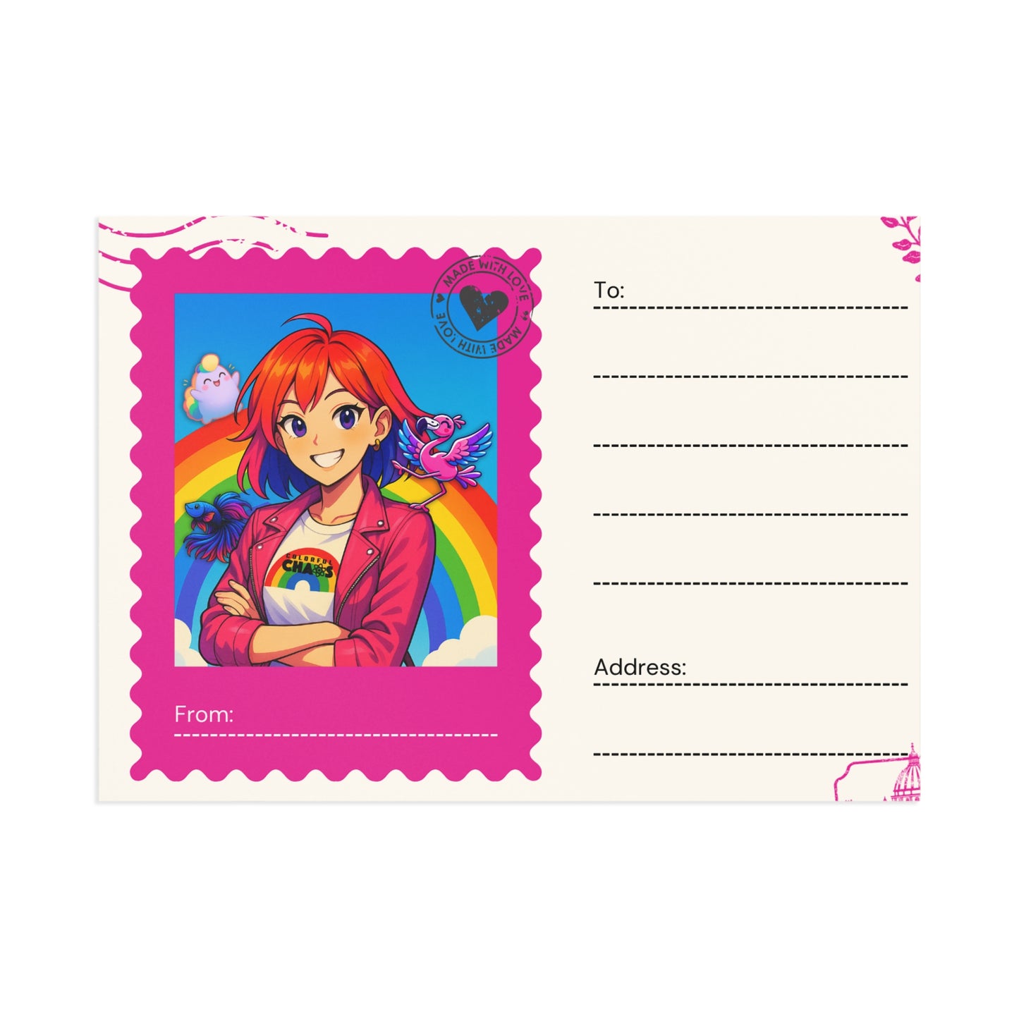 Chroma and Friends  Illustrated Postcards