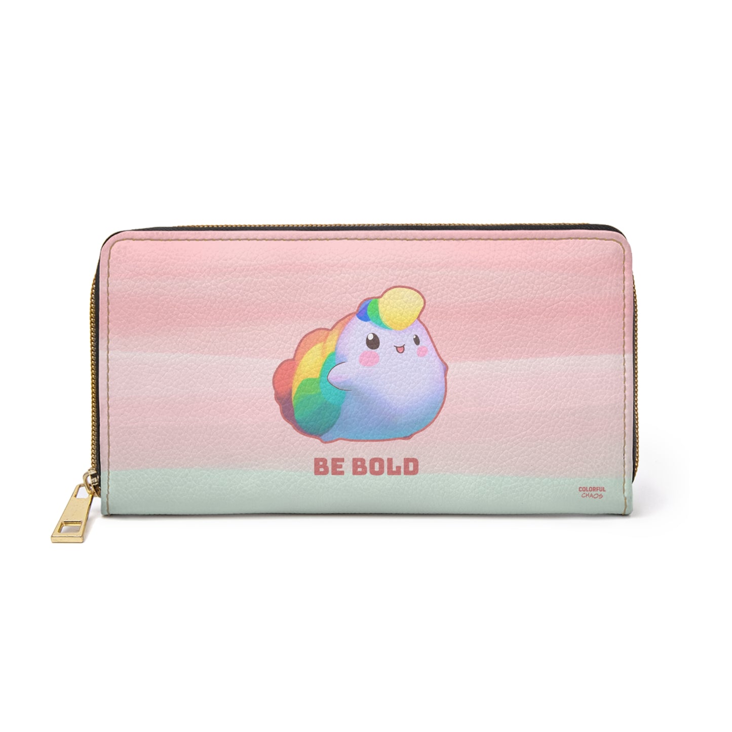 Nibby Be Bold Rainbow Puff Zipper Wallet