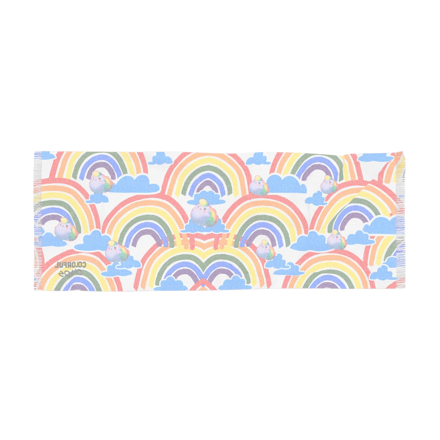 Nibby Rainbow Clouds Light Scarf