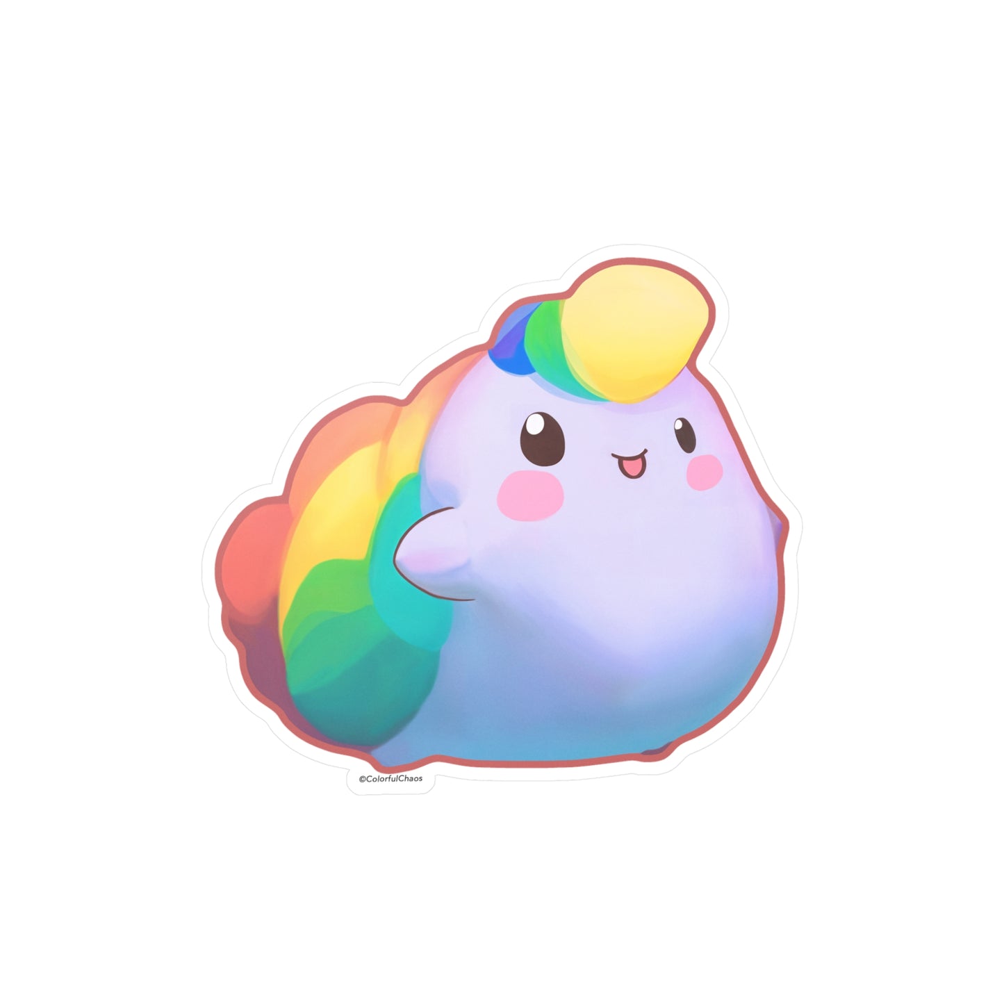Nibby Rainbow Puff Kiss-Cut Vinyl Decals