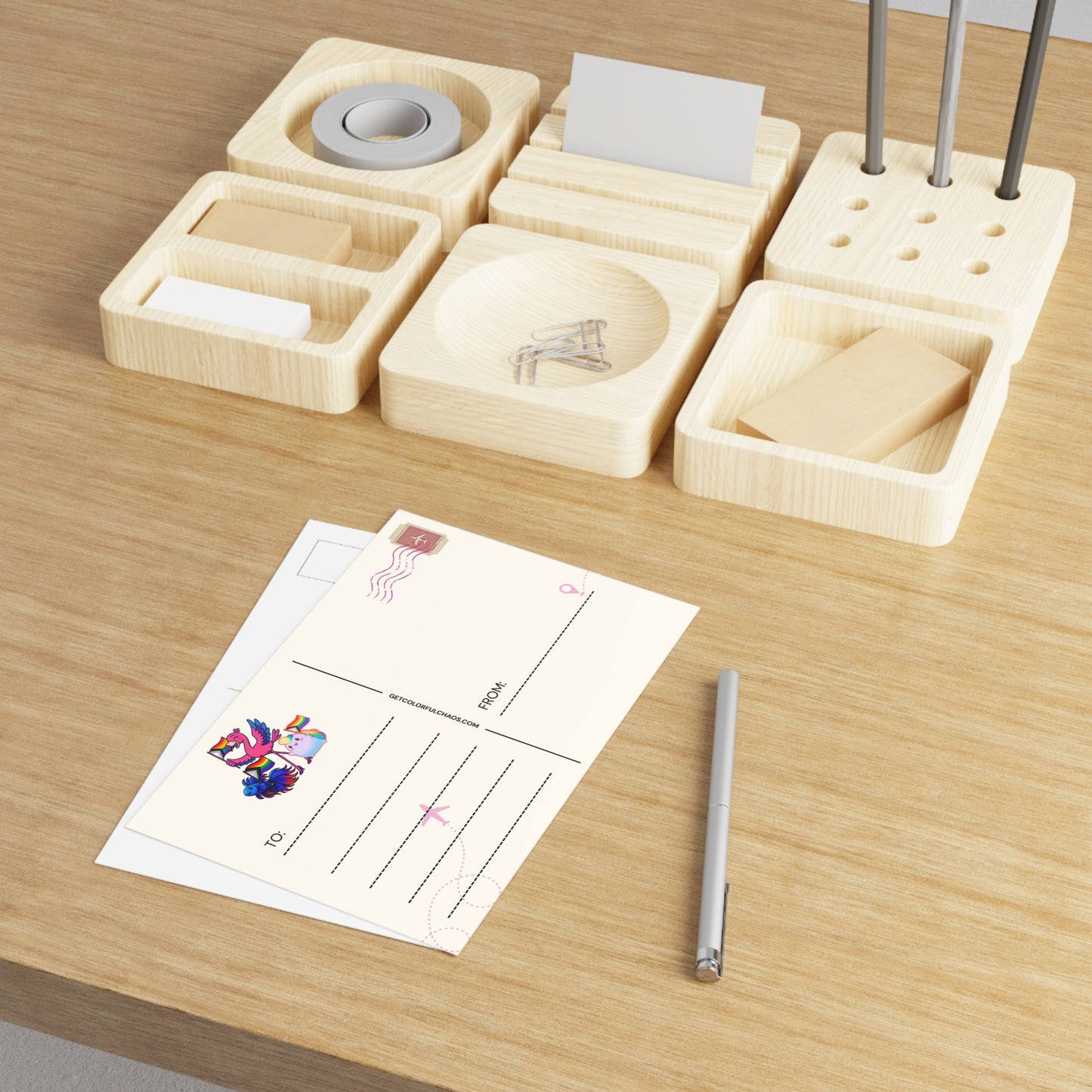 Colorful Chaos Pride  Ambassadors Illustrated Postcards