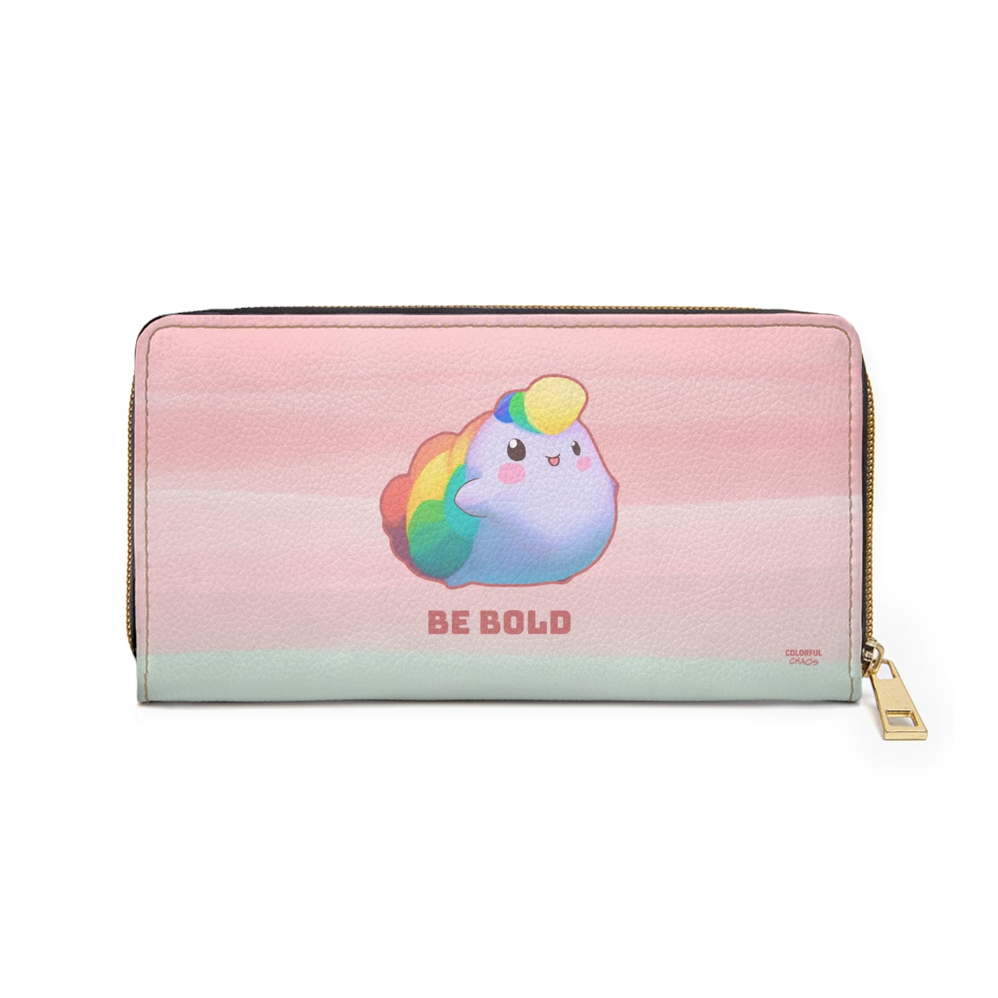 Nibby Be Bold Rainbow Puff Zipper Wallet