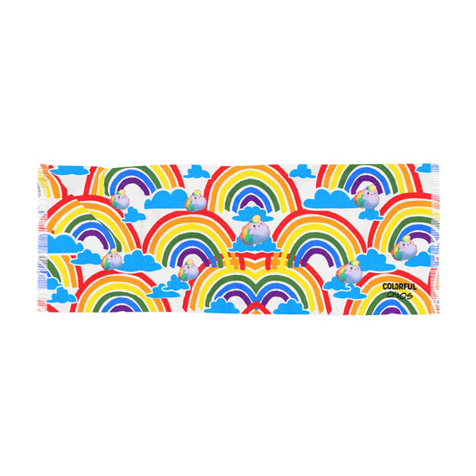 Nibby Rainbow Clouds Light Scarf
