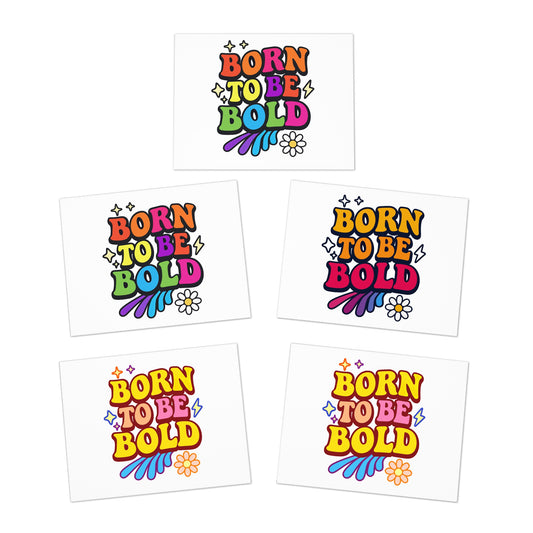 Born to be Bold Multi-Design Greeting Cards (5-Pack)