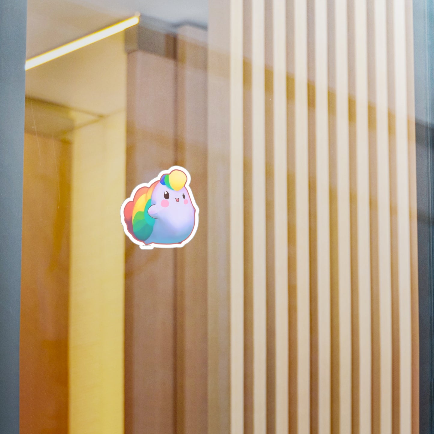 Nibby Rainbow Puff Kiss-Cut Vinyl Decals