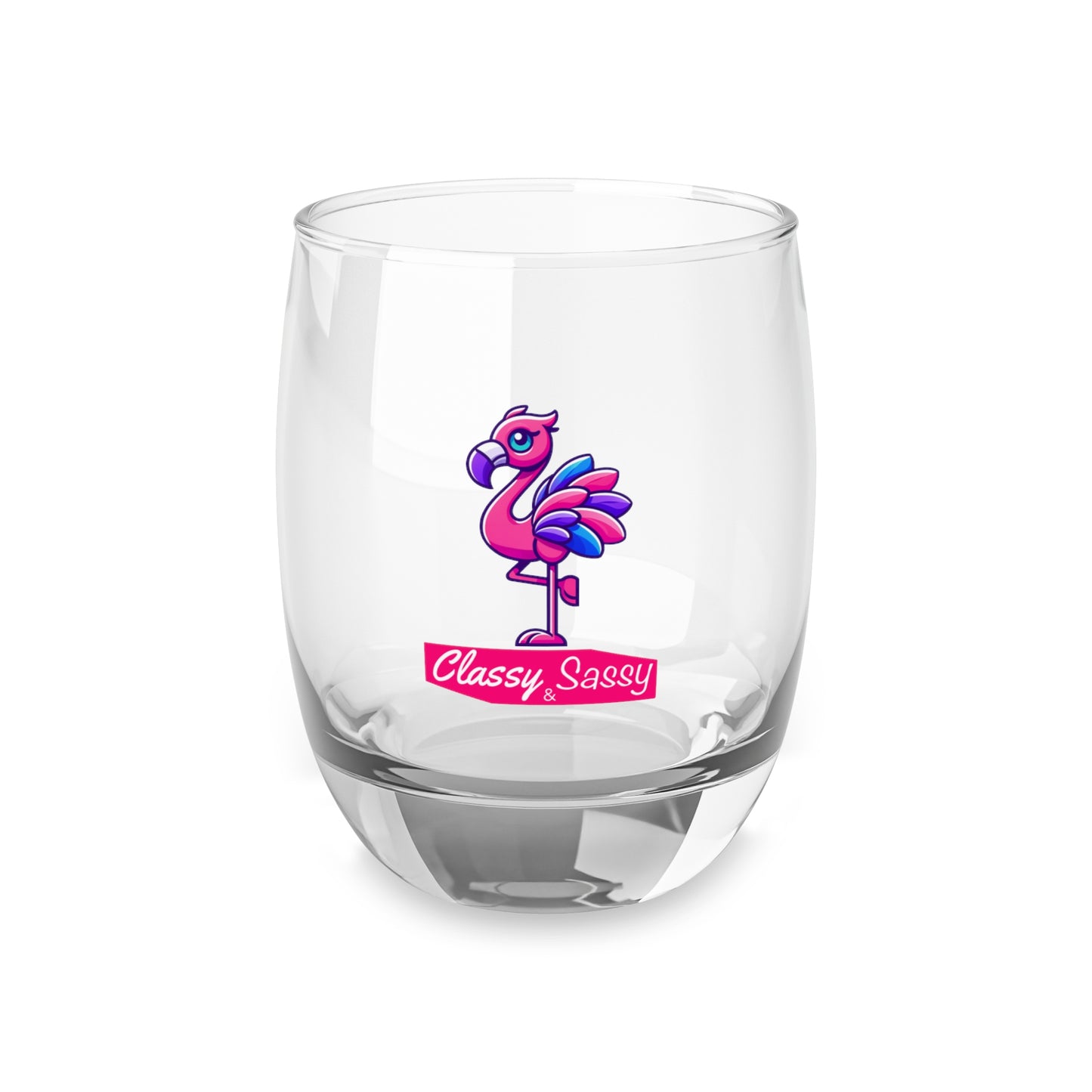 Classy & Sassy Franny Flamingo Whiskey Glass