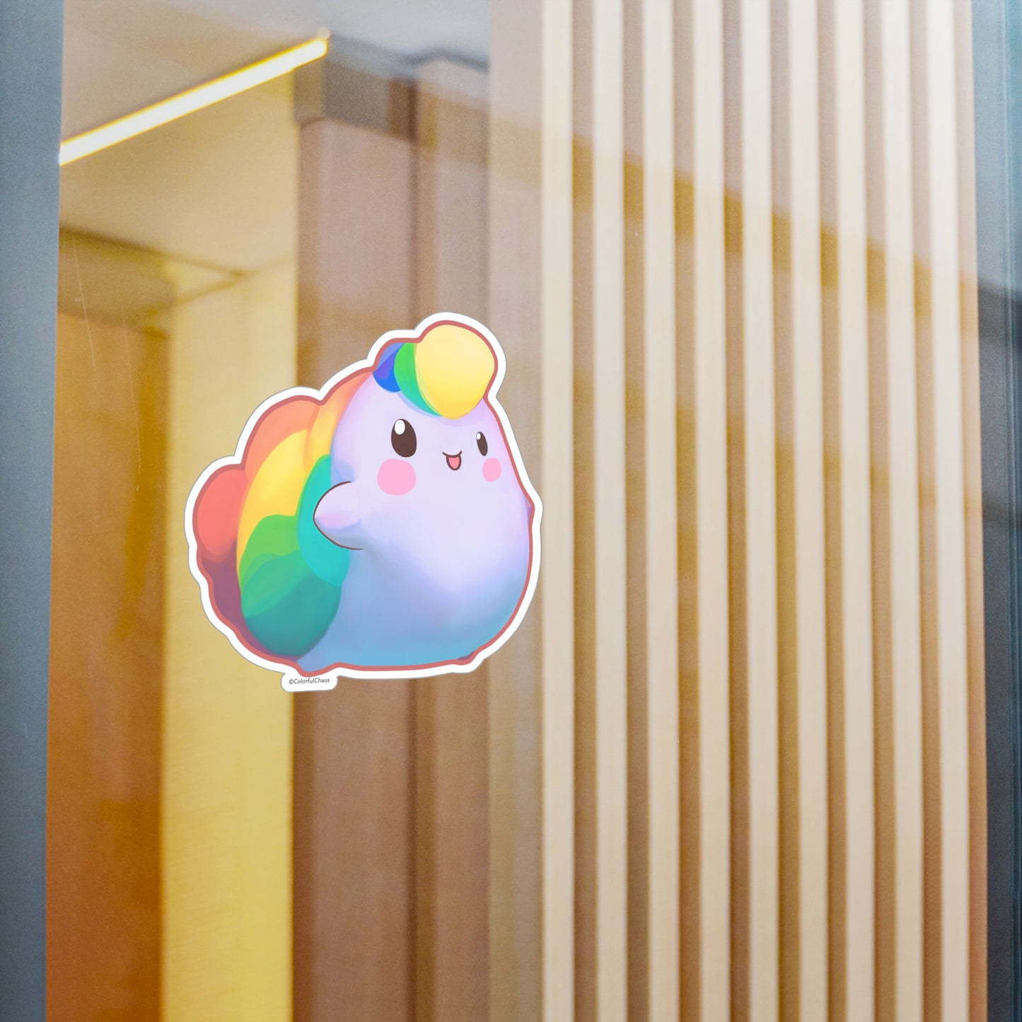 Nibby Rainbow Puff Kiss-Cut Vinyl Decals