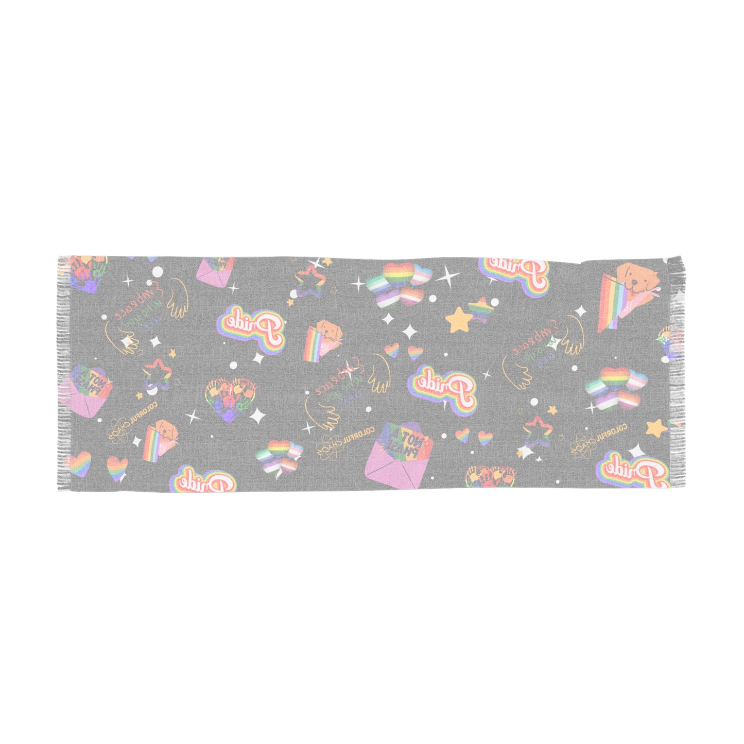 Rainbow Pride Embrace Sparkle Light Scarf