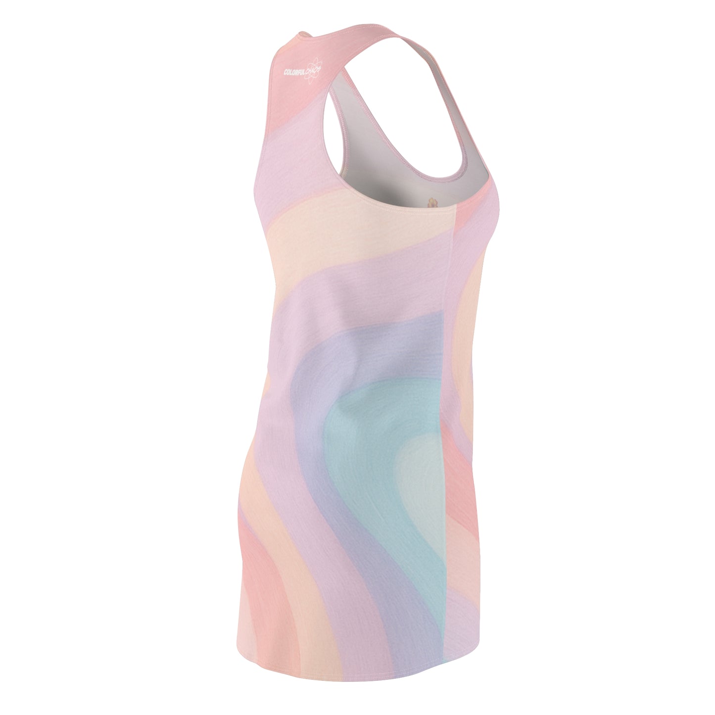 Aloha Rainbow Puff Pastel (Women's Cut) Racerback Dress