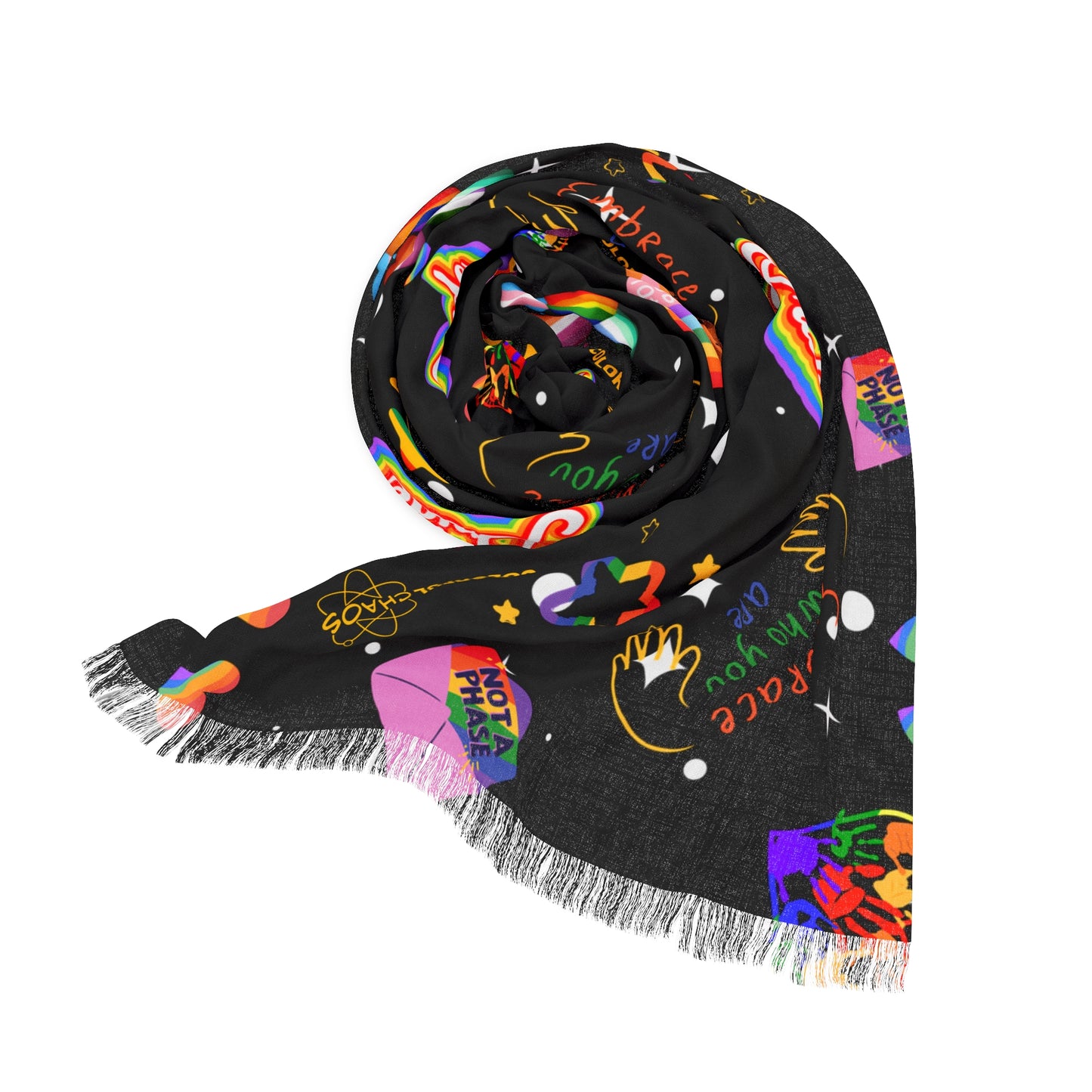 Rainbow Pride Embrace Sparkle Light Scarf