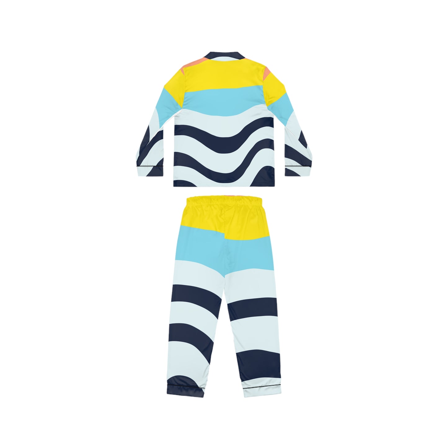 Colorful Chaos Classic Women's Cut Satin Pajamas