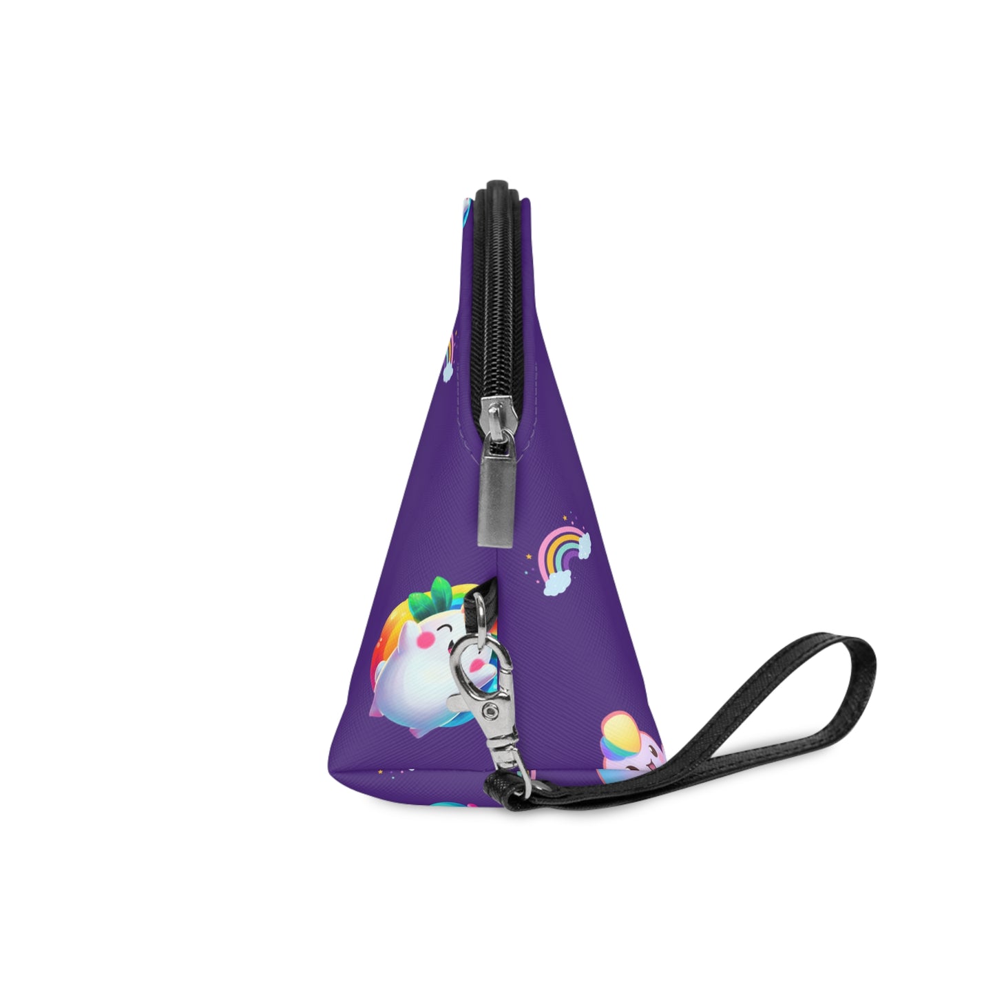 Rainbow Puffs  Deep Purple Makeup Bag