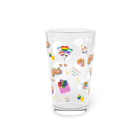Pride Embrace Pint Glass, 16oz