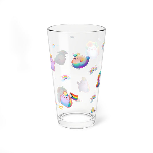 Rainbow Puffs  Mixing Glass