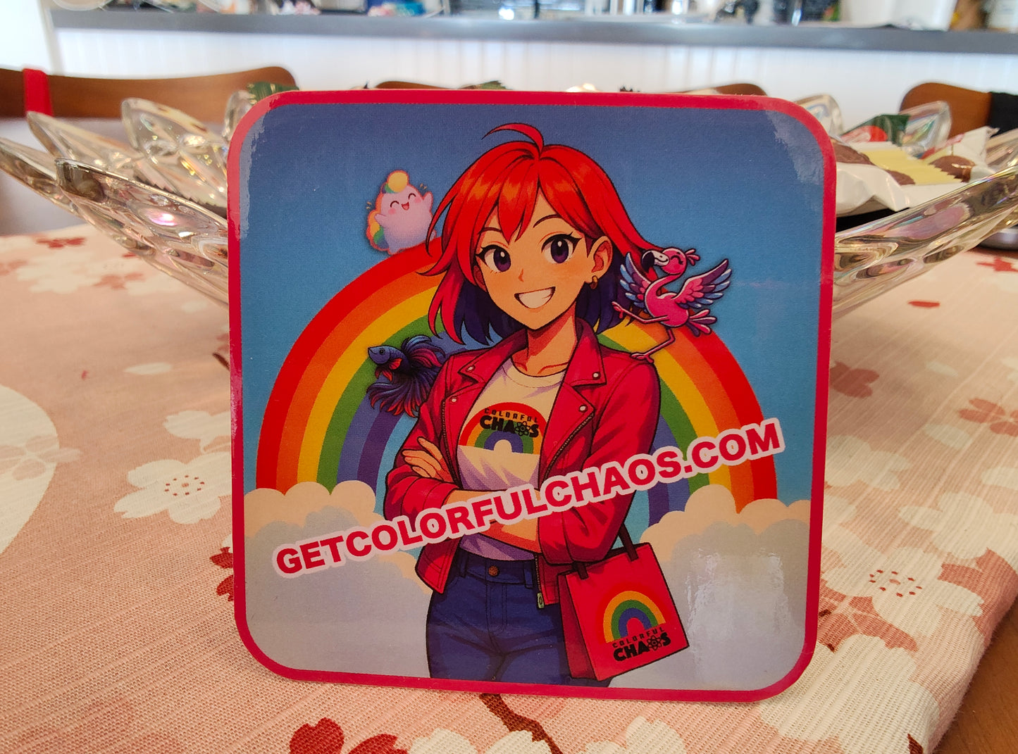 Chroma and Friends Colorful Chaos Sticker