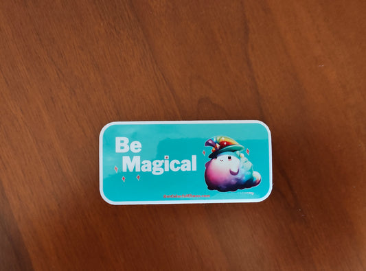 Be Magical Rainbow Puff Sticker