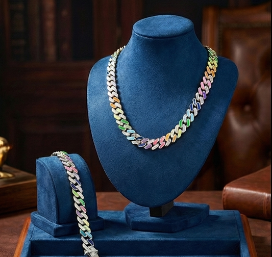 Colorful Chaos Sparkle Chain Necklace