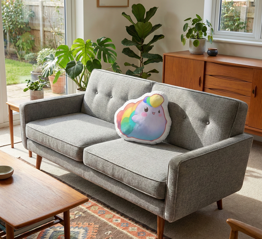 Nibby The Rainbow Puff Plush Pillow