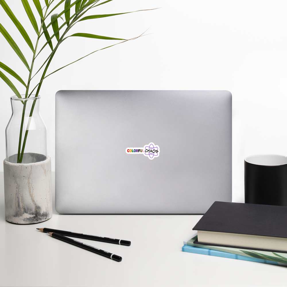 Colorful Chaos Horizontal Logo Bubble-free Sticker